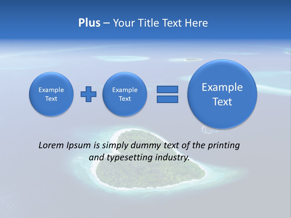 Blue Water Exotic PowerPoint Template