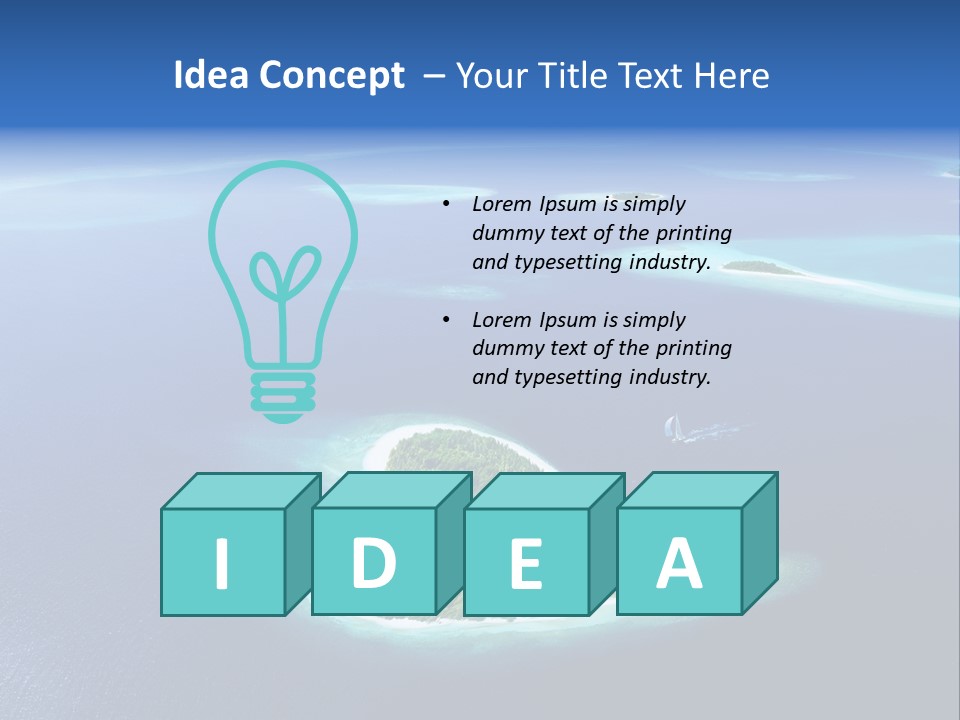 Blue Water Exotic PowerPoint Template