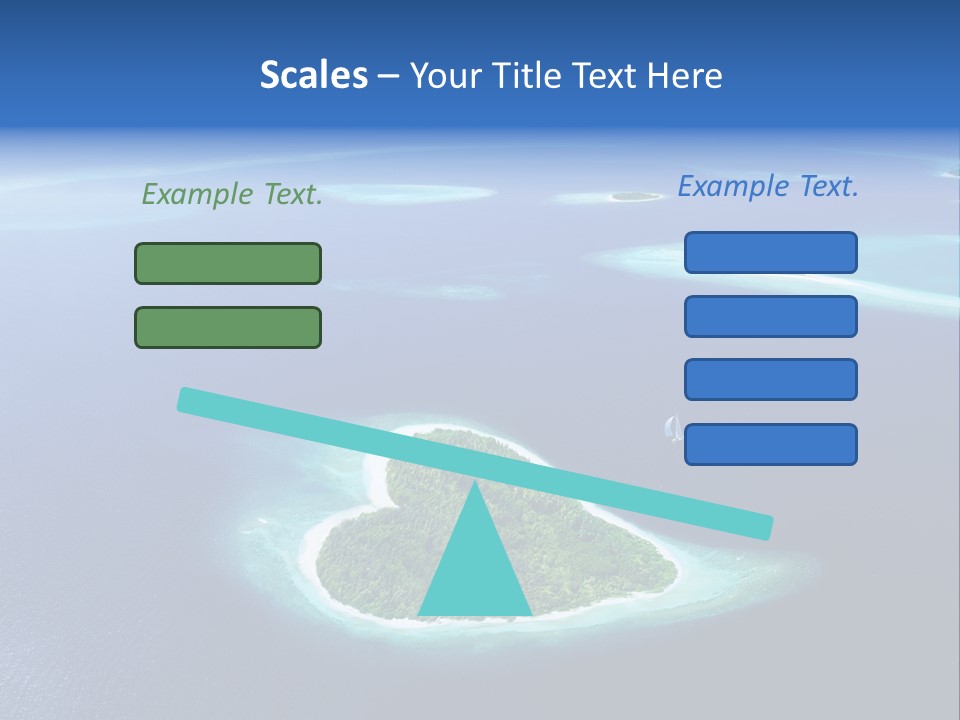 Blue Water Exotic PowerPoint Template