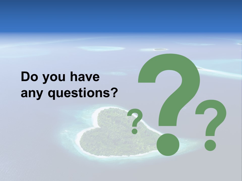 Blue Water Exotic PowerPoint Template