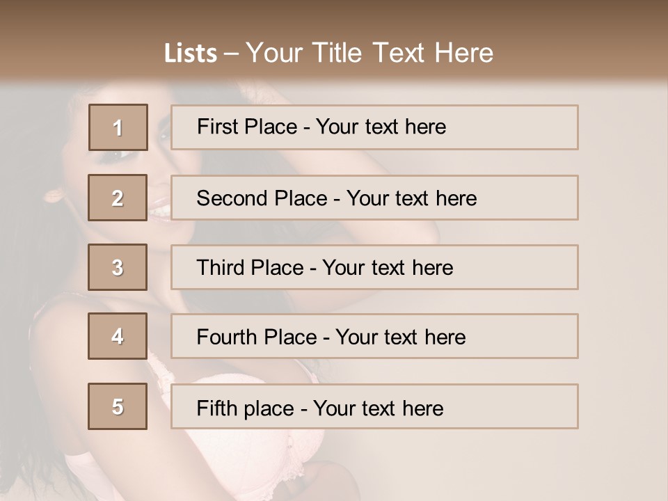 Attractive Beauty Sensuality PowerPoint Template