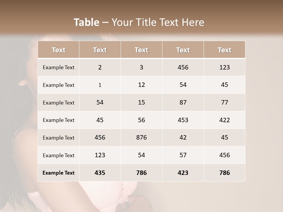 Attractive Beauty Sensuality PowerPoint Template