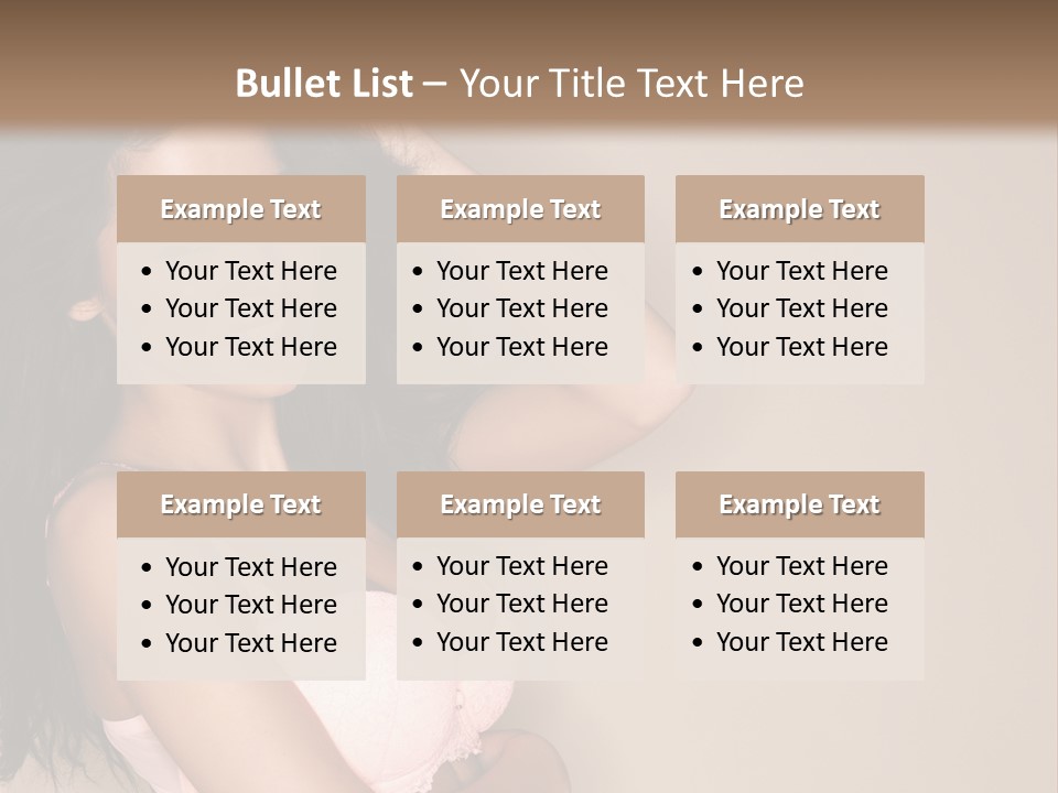 Attractive Beauty Sensuality PowerPoint Template