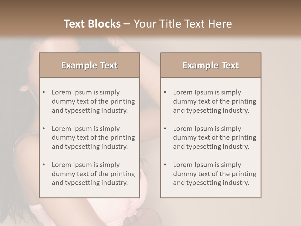 Attractive Beauty Sensuality PowerPoint Template