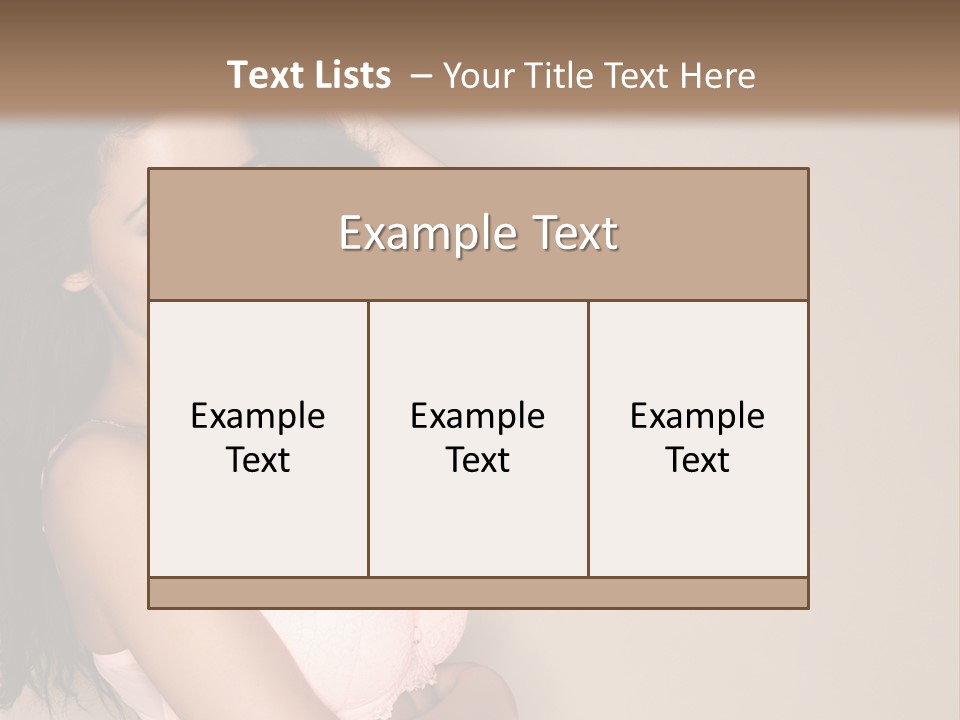 Attractive Beauty Sensuality PowerPoint Template