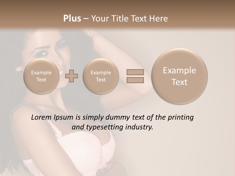 Attractive Beauty Sensuality PowerPoint Template