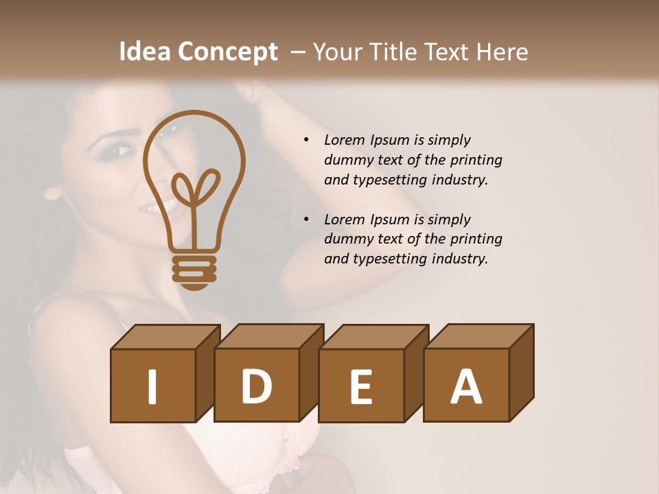 Attractive Beauty Sensuality PowerPoint Template