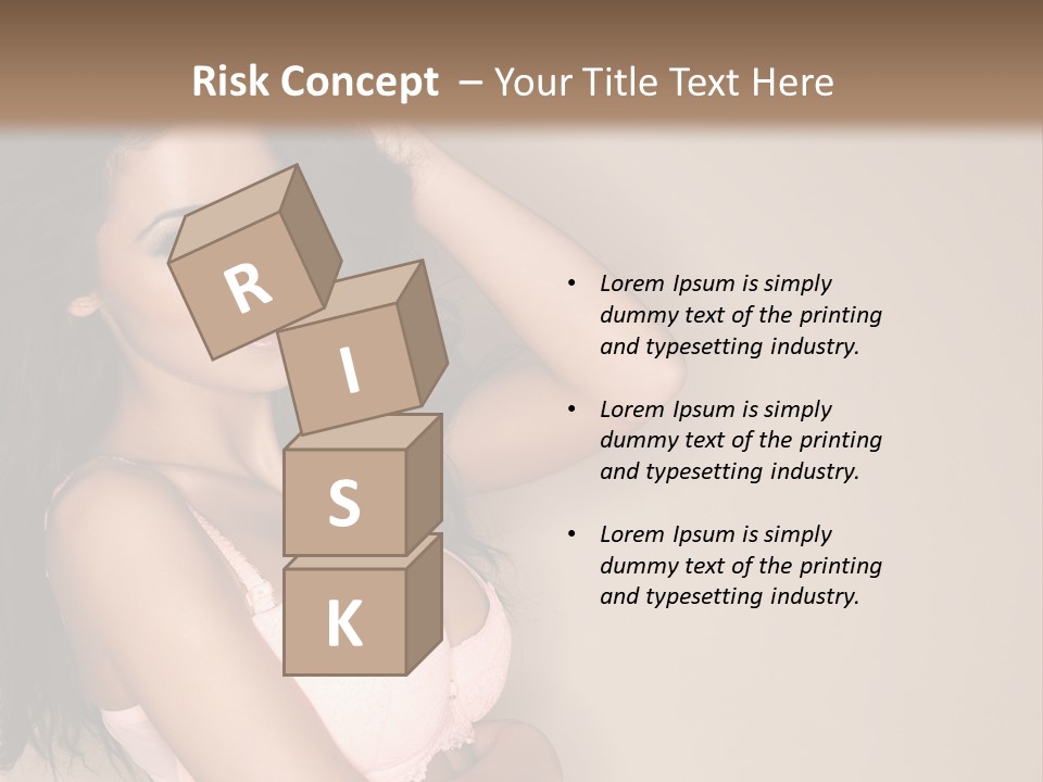 Attractive Beauty Sensuality PowerPoint Template