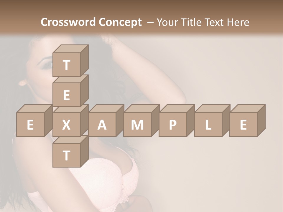 Attractive Beauty Sensuality PowerPoint Template