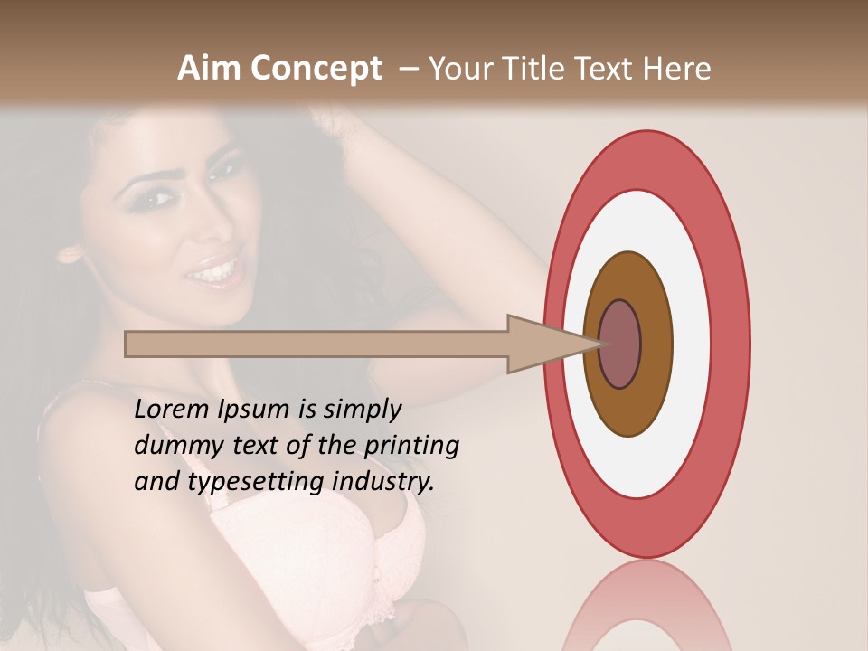 Attractive Beauty Sensuality PowerPoint Template