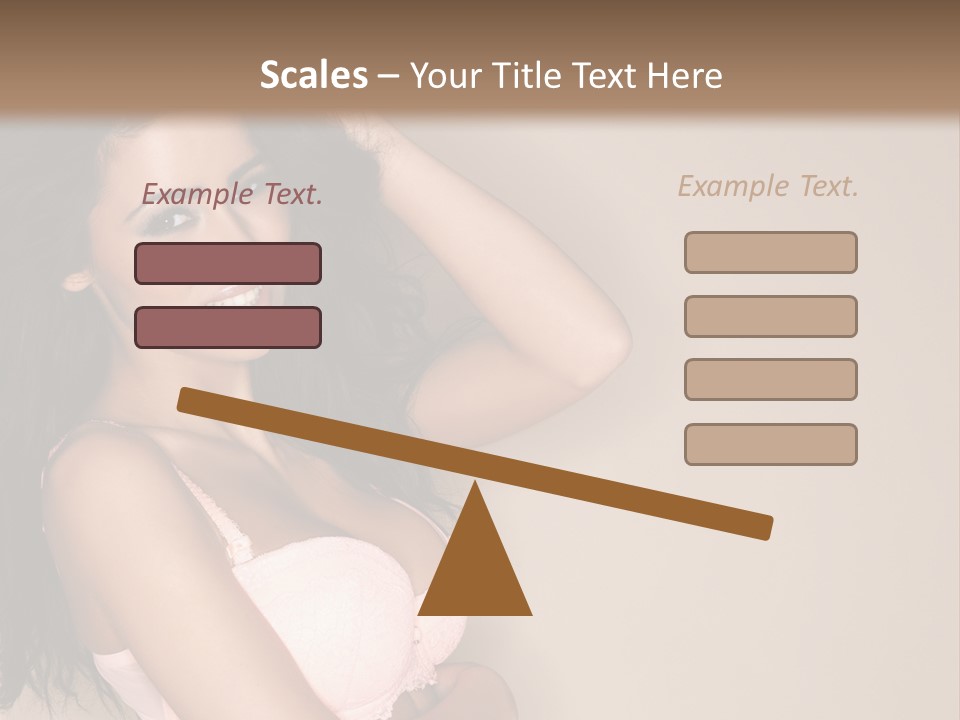 Attractive Beauty Sensuality PowerPoint Template