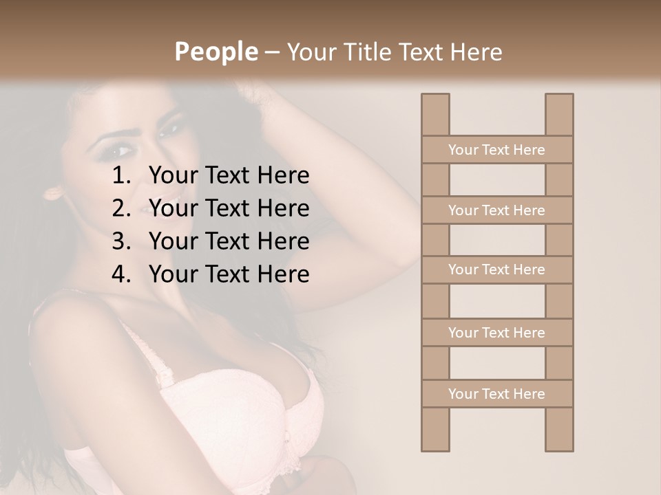 Attractive Beauty Sensuality PowerPoint Template
