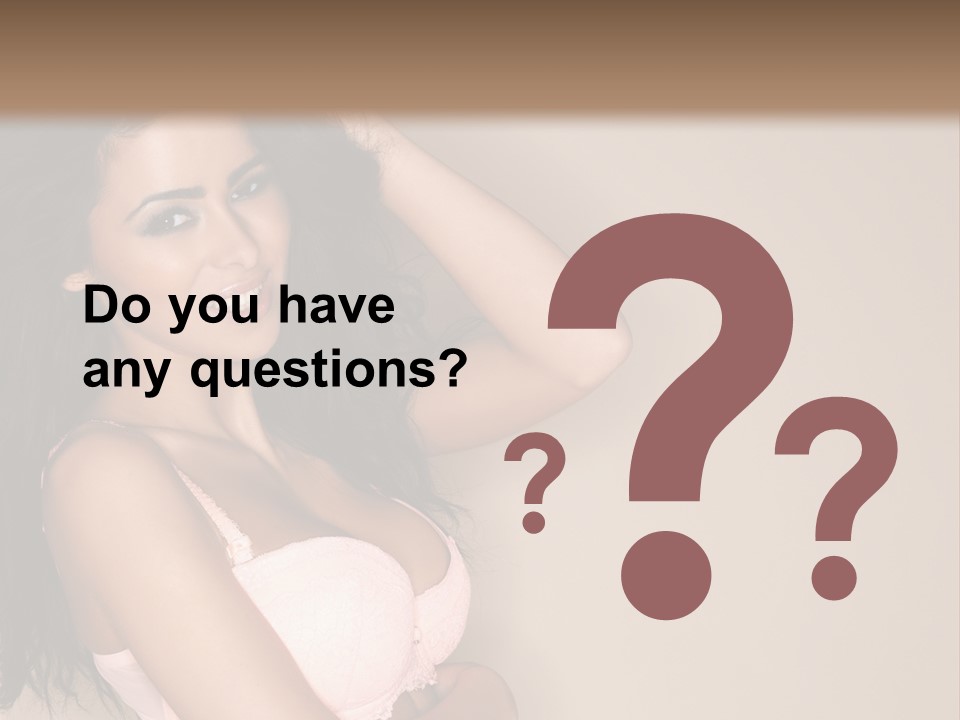 Attractive Beauty Sensuality PowerPoint Template