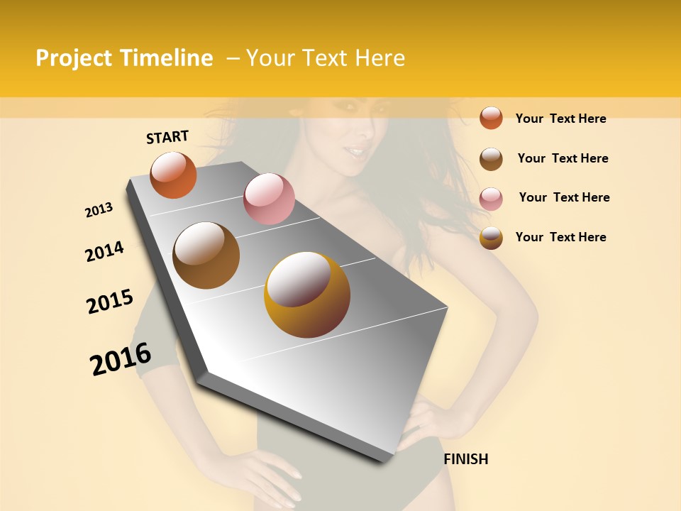 Femininity Woman Background PowerPoint Template