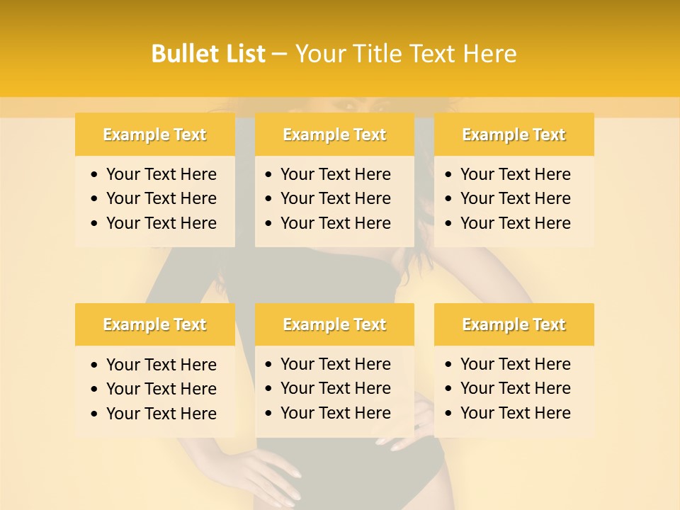 Femininity Woman Background PowerPoint Template