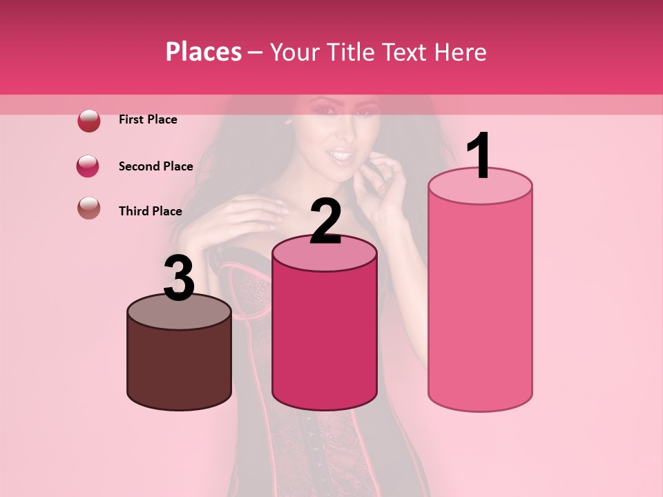 Underwear Figure Caucasian PowerPoint Template