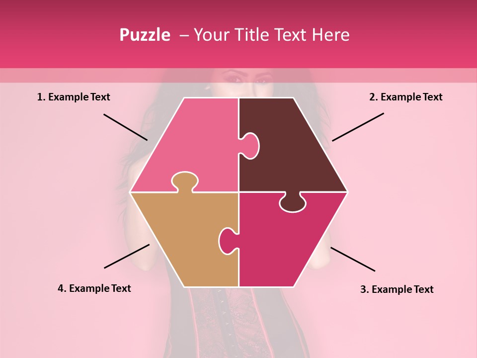 Underwear Figure Caucasian PowerPoint Template