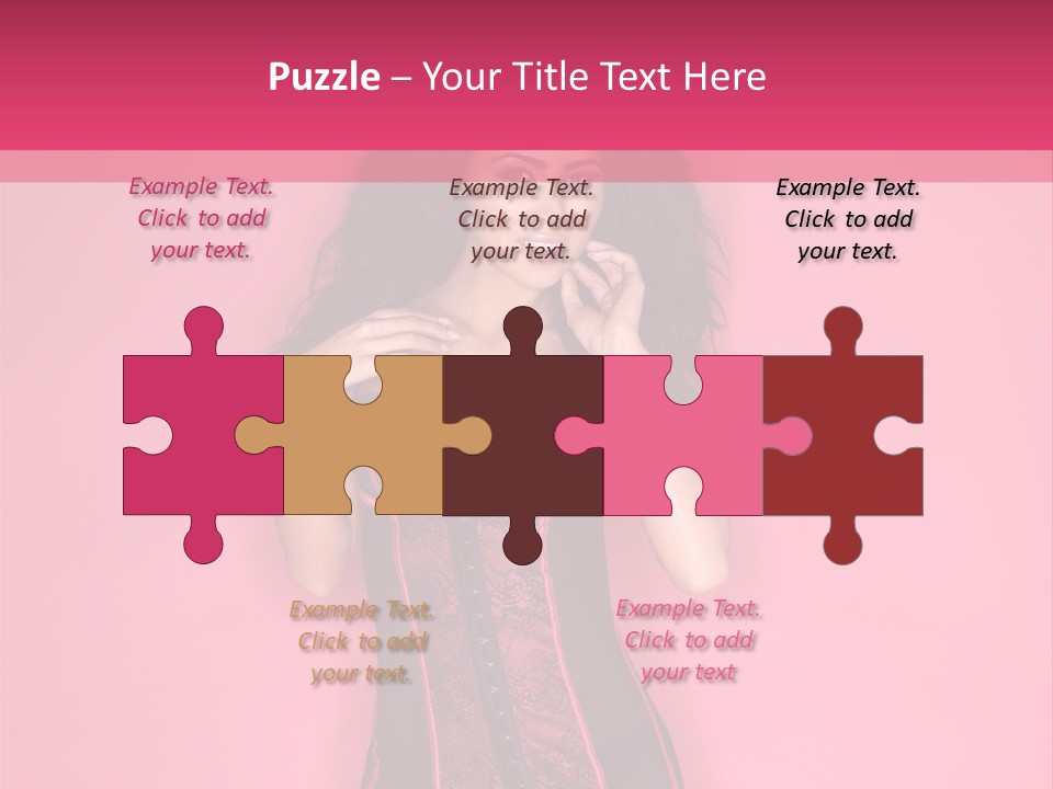 Underwear Figure Caucasian PowerPoint Template