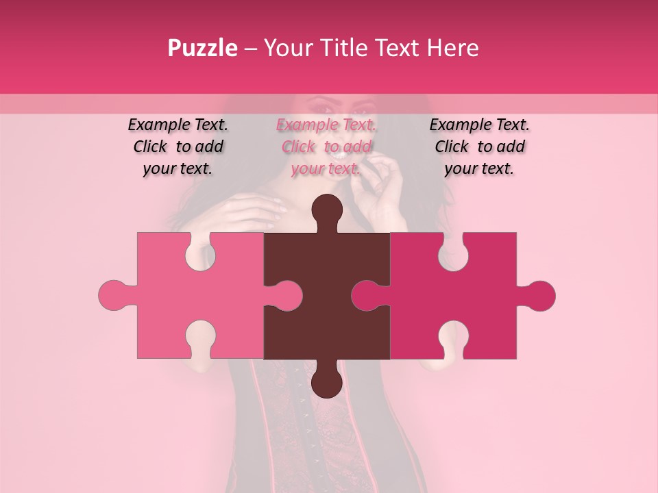 Underwear Figure Caucasian PowerPoint Template