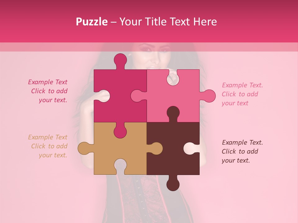 Underwear Figure Caucasian PowerPoint Template