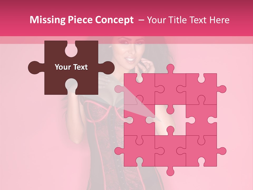 Underwear Figure Caucasian PowerPoint Template