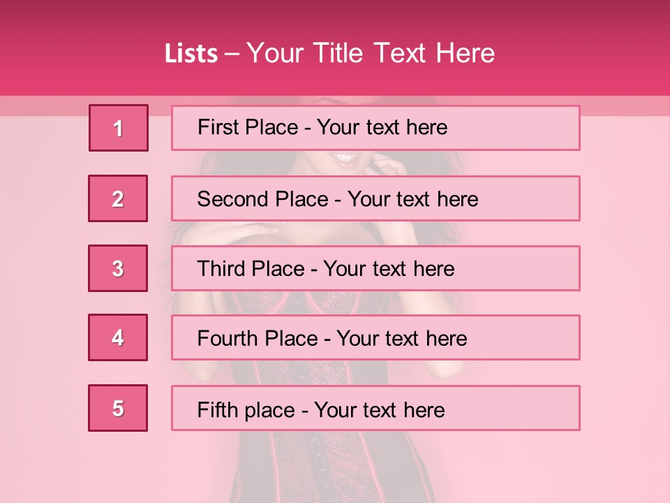 Underwear Figure Caucasian PowerPoint Template