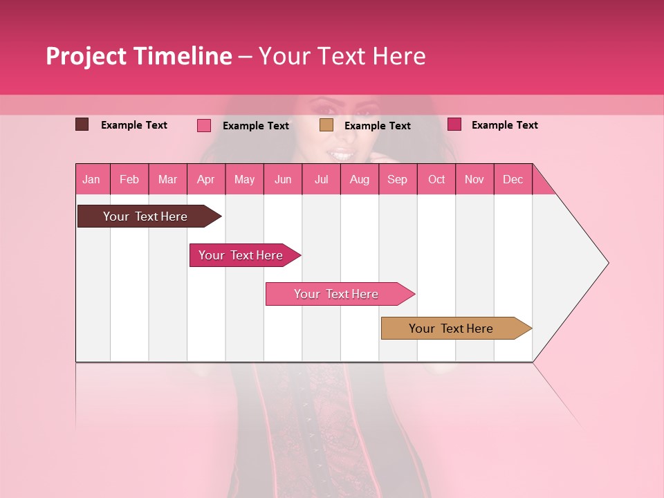 Underwear Figure Caucasian PowerPoint Template