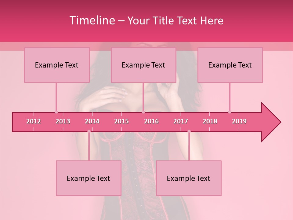 Underwear Figure Caucasian PowerPoint Template