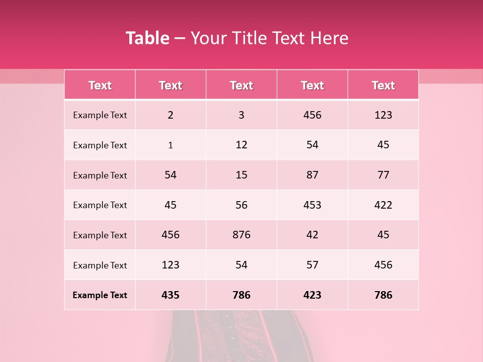 Underwear Figure Caucasian PowerPoint Template