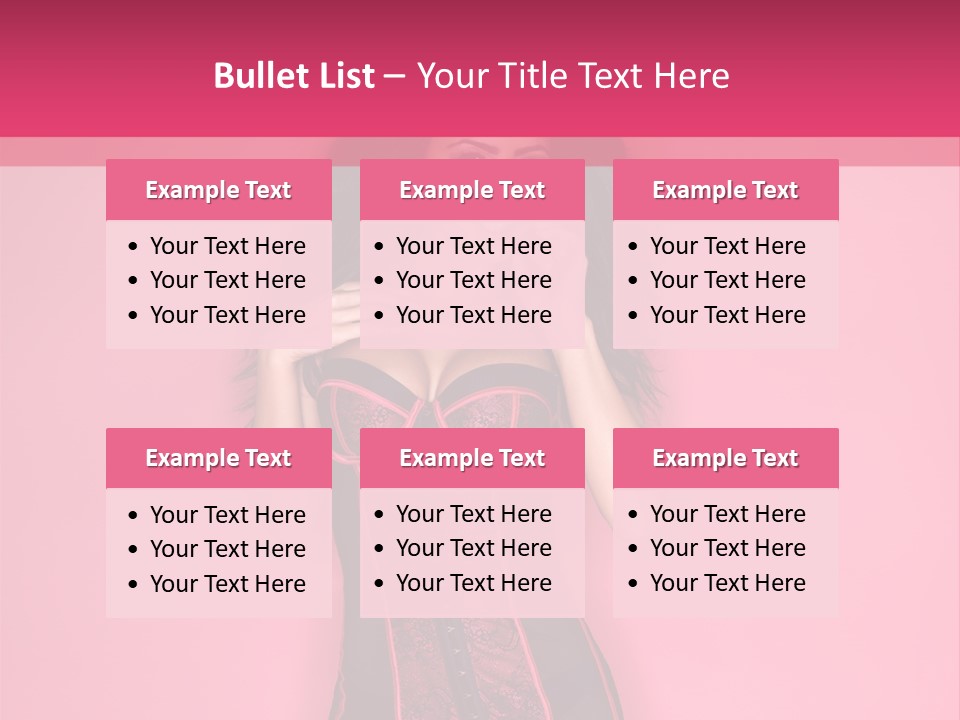 Underwear Figure Caucasian PowerPoint Template