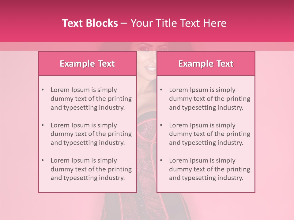 Underwear Figure Caucasian PowerPoint Template