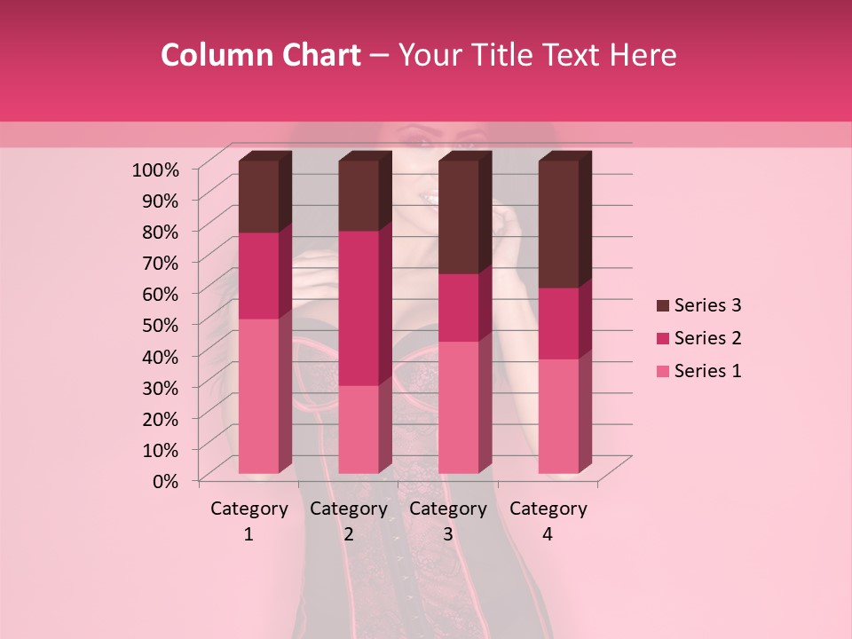 Underwear Figure Caucasian PowerPoint Template