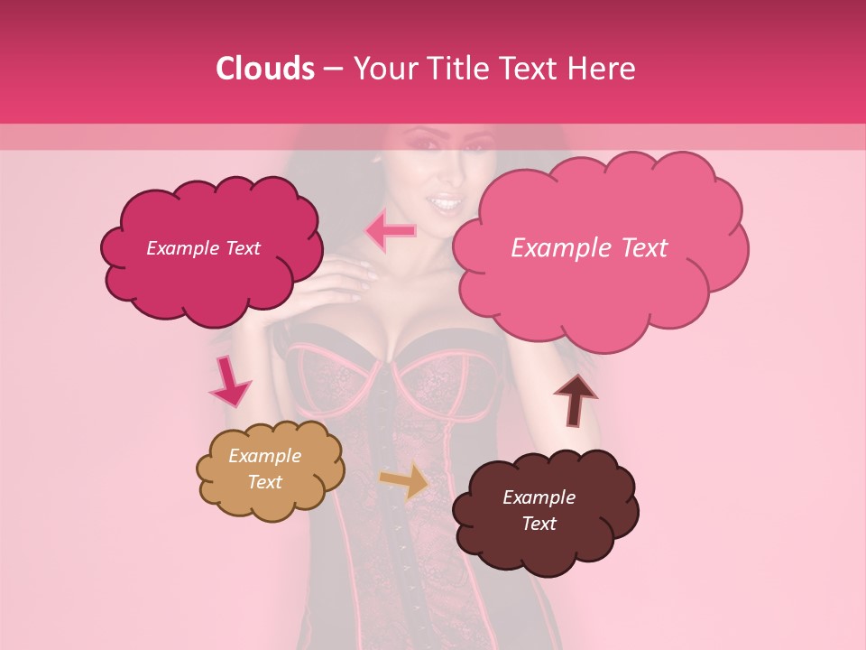 Underwear Figure Caucasian PowerPoint Template