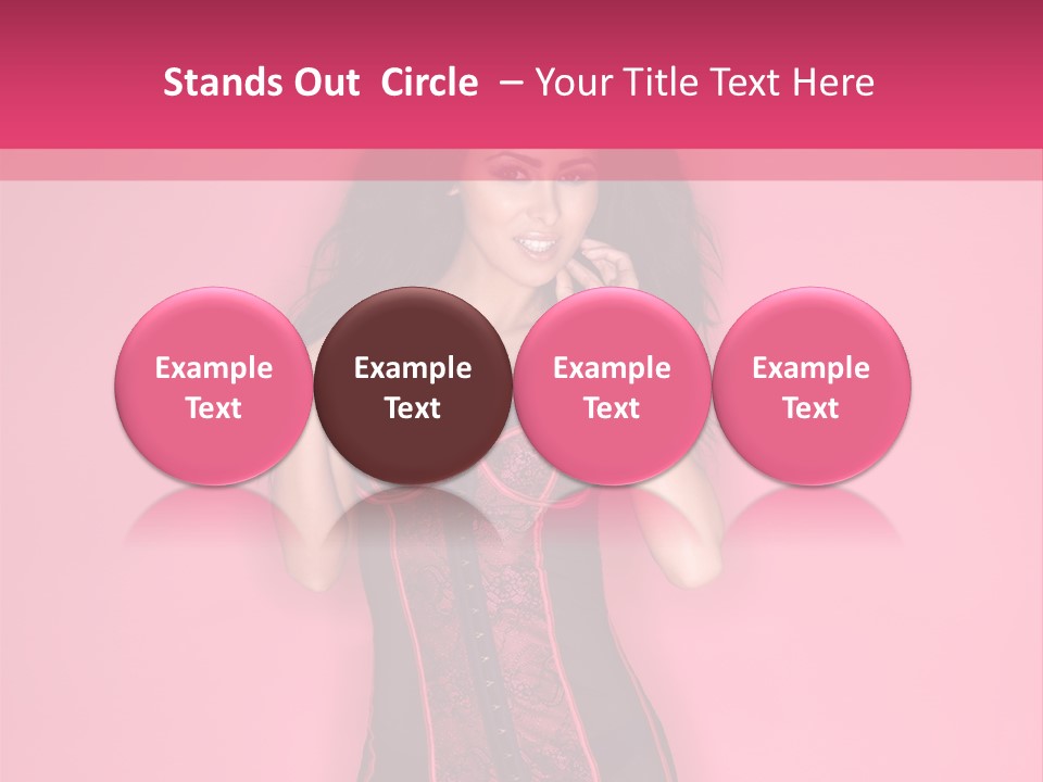 Underwear Figure Caucasian PowerPoint Template