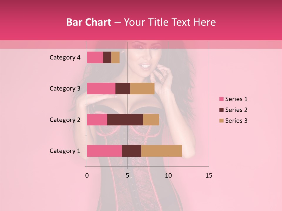 Underwear Figure Caucasian PowerPoint Template