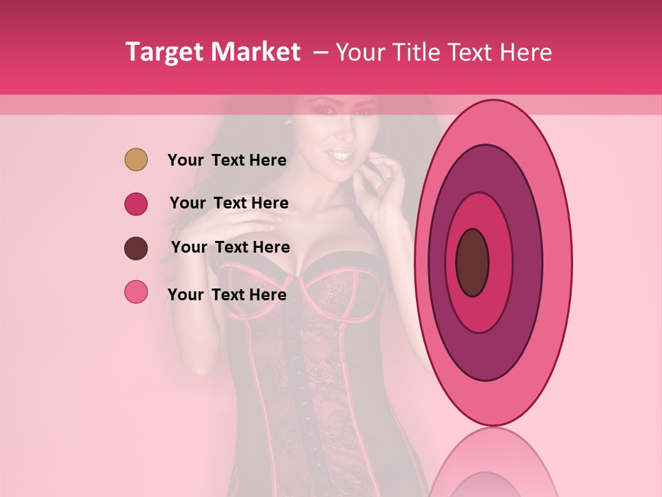 Underwear Figure Caucasian PowerPoint Template