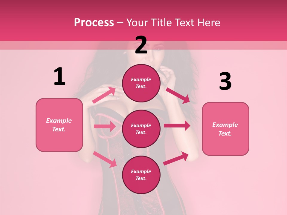 Underwear Figure Caucasian PowerPoint Template