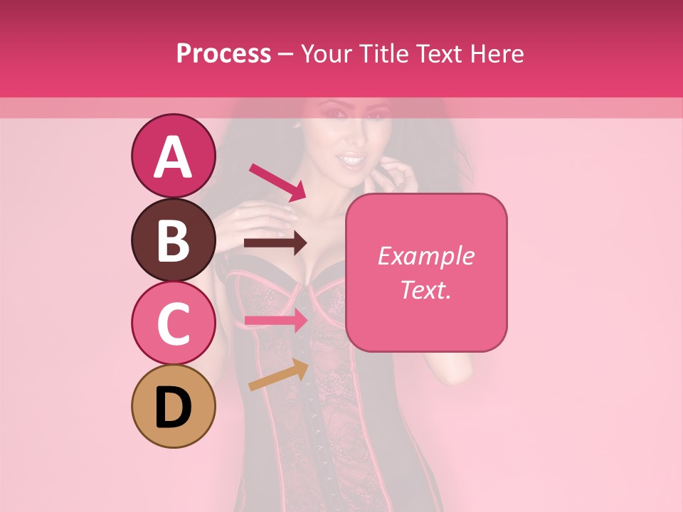 Underwear Figure Caucasian PowerPoint Template