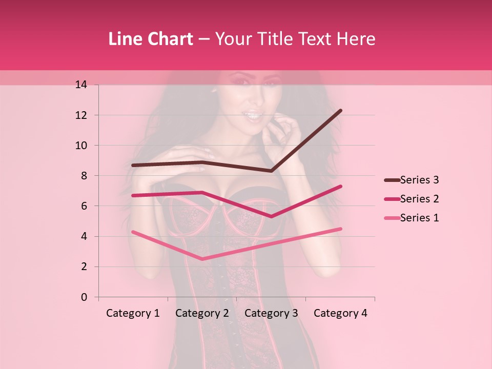 Underwear Figure Caucasian PowerPoint Template