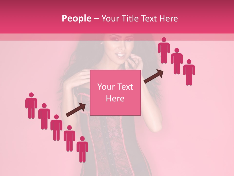 Underwear Figure Caucasian PowerPoint Template