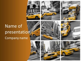 Manhattan Unis Symbole PowerPoint Template