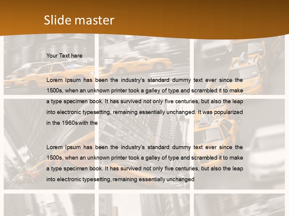 Manhattan Unis Symbole PowerPoint Template