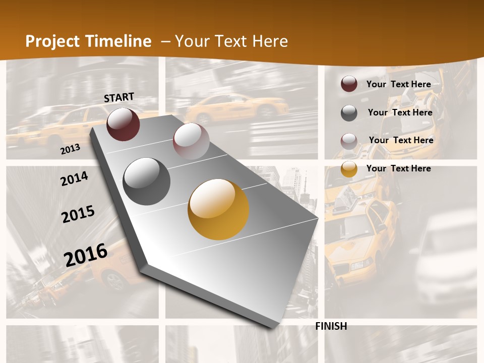 Manhattan Unis Symbole PowerPoint Template