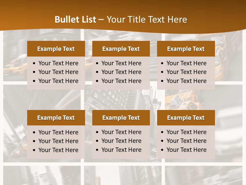 Manhattan Unis Symbole PowerPoint Template