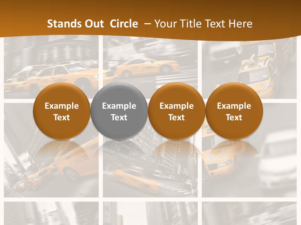 Manhattan Unis Symbole PowerPoint Template