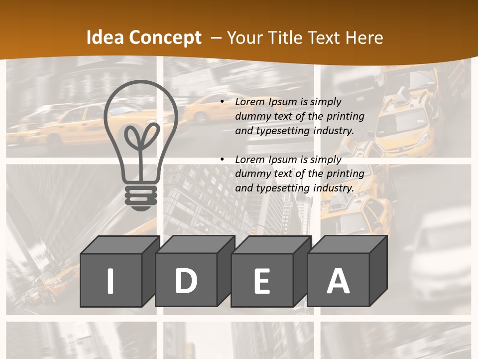 Manhattan Unis Symbole PowerPoint Template