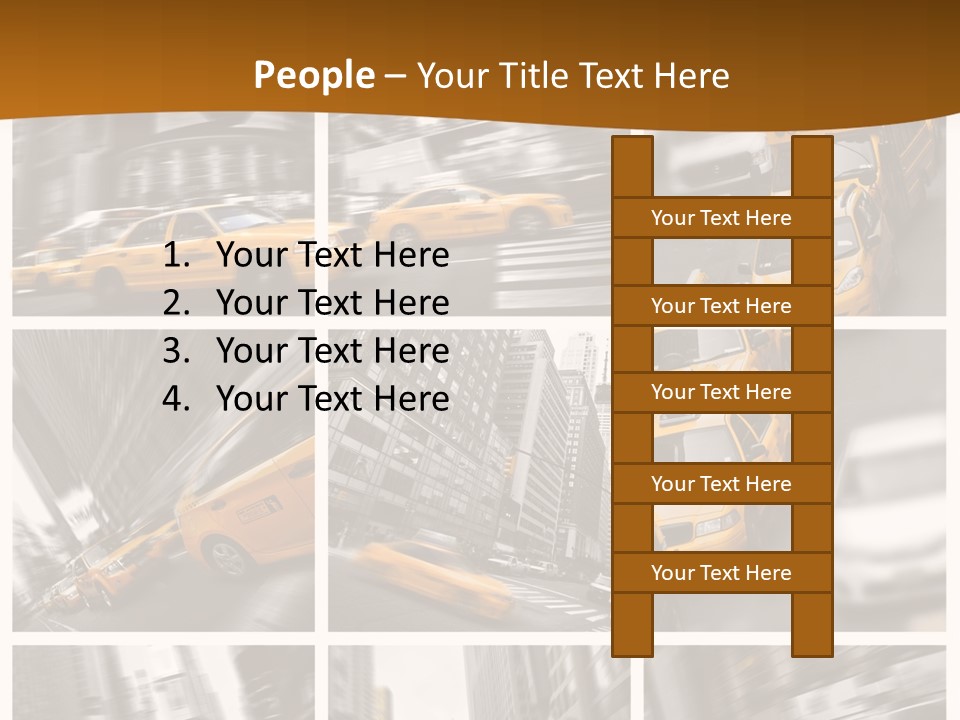 Manhattan Unis Symbole PowerPoint Template