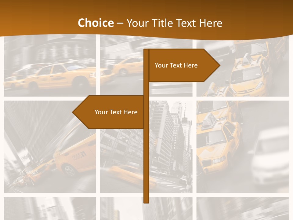 Manhattan Unis Symbole PowerPoint Template