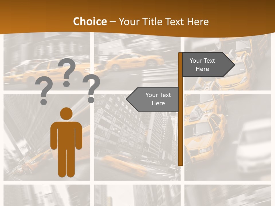 Manhattan Unis Symbole PowerPoint Template