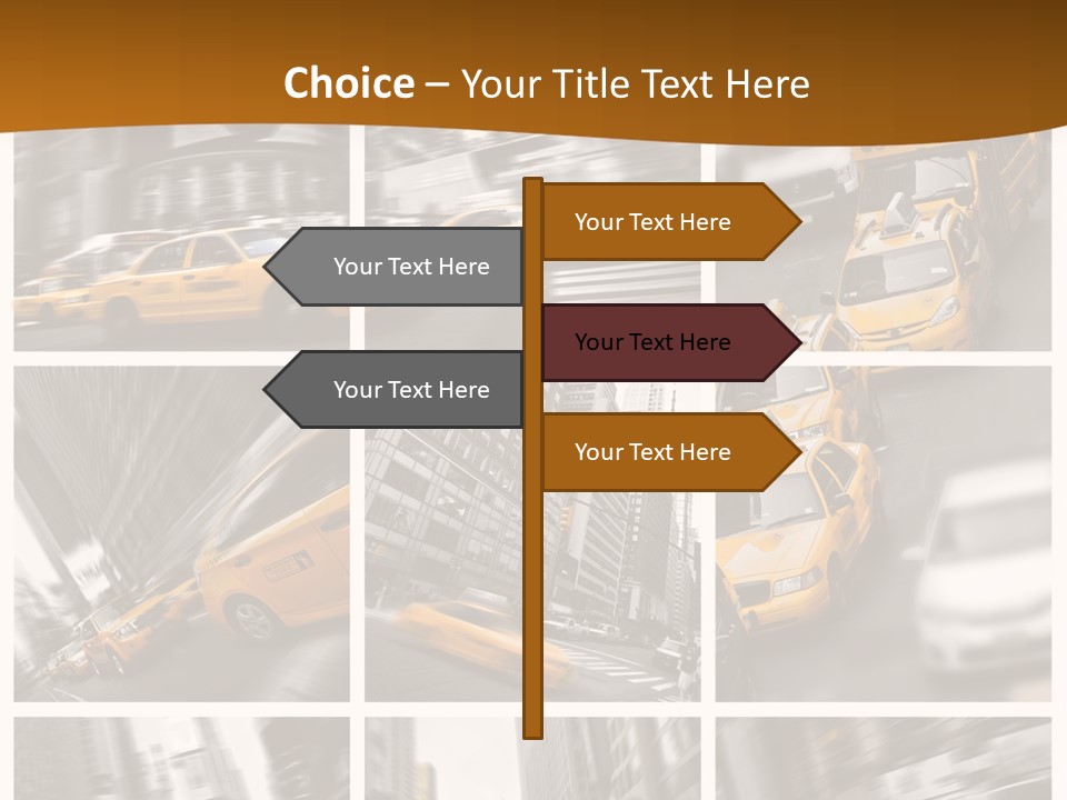 Manhattan Unis Symbole PowerPoint Template